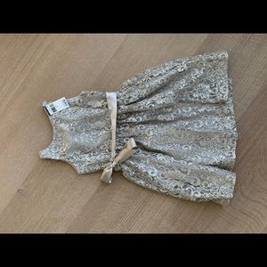 Ralph Lauren Kids Lace Dress in Gold